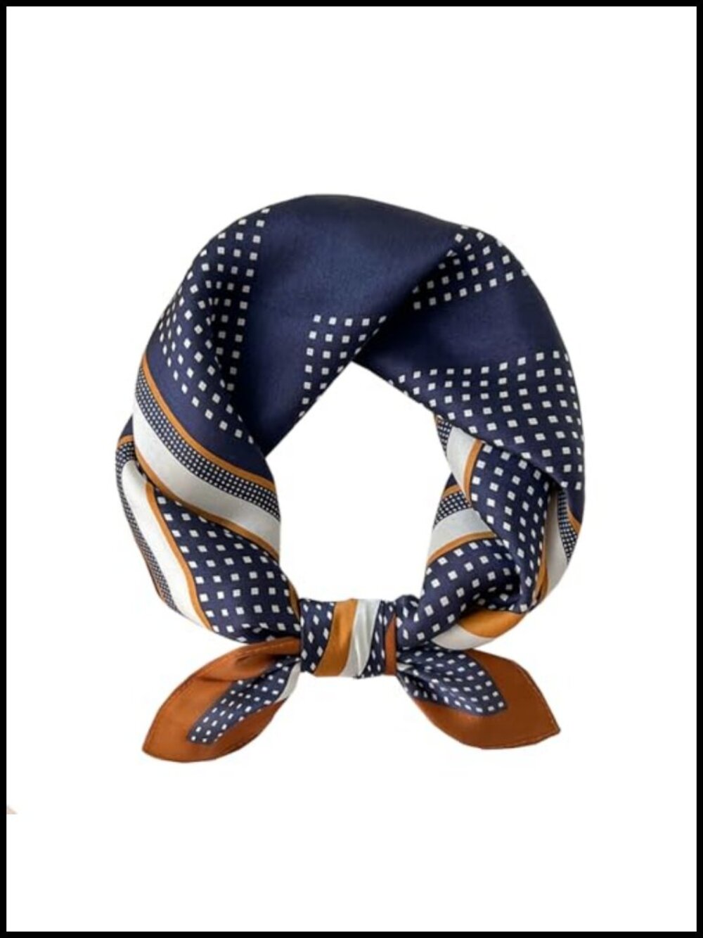 100% Mulberry Silk Scarf 21" Square Neckerchief Gift Packed